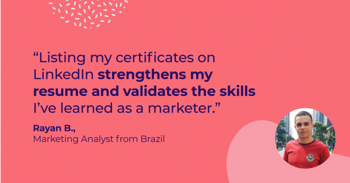 See how Rayan found a new career path in digital marketing