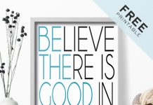 Be The Good | Free Printable Poster Be The Good | Free Printable Poster
