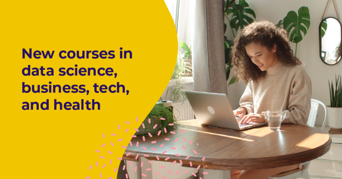 Trending online courses in business, data science, tech, and health