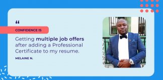 Discover how Melaine is driving education efforts in West Africa using skills learned on Coursera Discover how Melaine is driving education efforts in West Africa using skills learned on Coursera