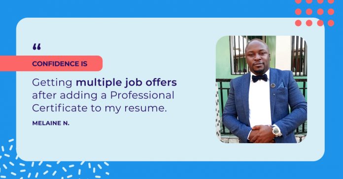 Discover how Melaine is driving education efforts in West Africa using skills learned on Coursera