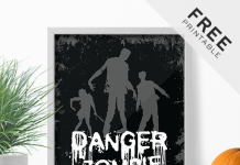 Spooky Freebie Full Of Zombies – Halloween Printable Poster Spooky Freebie Full Of Zombies – Halloween Printable Poster