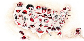 Red and Black Map Red and Black Map