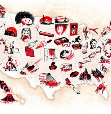 Red and Black Map Red and Black Map