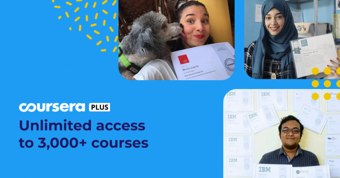 Unlimited access to learning with Coursera Plus, now available worldwide