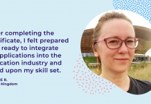 Discover how Joanne applies her learning from the IBM Applied AI Professional Certificate with her clients in the online education industry Discover how Joanne applies her learning from the IBM Applied AI Professional Certificate with her clients in the online education industry