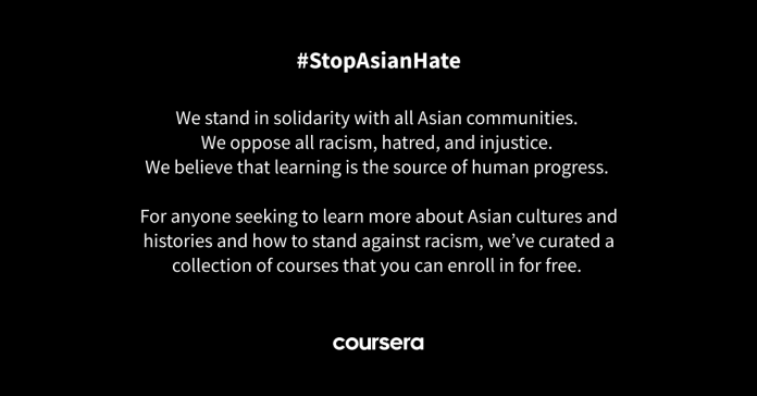 We stand in solidarity with all Asian communities