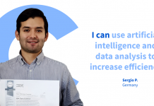 Learn how Sergio earned a promotion after gaining new AI skills Learn how Sergio earned a promotion after gaining new AI skills