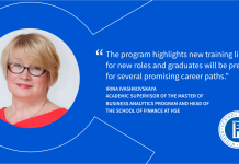 New Finance and Business Analytics Career Opportunities: An interview with Professor Irina Ivashkovskaya, Head of the School of Finance at HSE and Academic Supervisor of the new Master of Business Analytics program New Finance and Business Analytics Career Opportunities: An interview with Professor Irina Ivashkovskaya, Head of the School of Finance at HSE and Academic Supervisor of the new Master of Business Analytics program