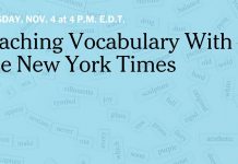 Live Webinar: Teaching Vocabulary With The New York Times Live Webinar: Teaching Vocabulary With The New York Times