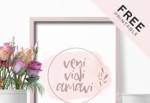 Veni, Vidi, Amavi – Free Valentine’s Day Printable Poster Veni, Vidi, Amavi – Free Valentine’s Day Printable Poster