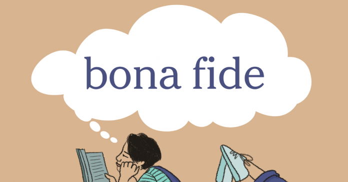 Word of the Day: bona fide