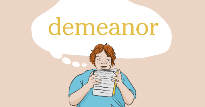 Word of the Day: demeanor