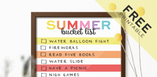 Colorful Free Summer Bucket List Printable – Rainbow Edition Colorful Free Summer Bucket List Printable – Rainbow Edition