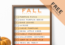 Free Fall Bucket List Printable You Must Have Free Fall Bucket List Printable You Must Have