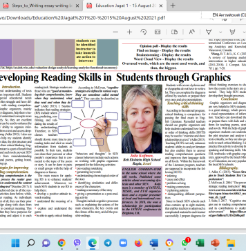 Developing reading skills in students through graphic organizers Developing reading skills in students through graphic organizers