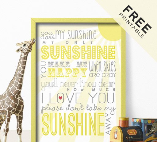 Comment on You Are My Sunshine | Free Printable by Jinelle Lyall Comment on You Are My Sunshine | Free Printable by Jinelle Lyall