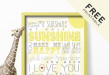 Comment on You Are My Sunshine | Free Printable by Kate Comment on You Are My Sunshine | Free Printable by Kate