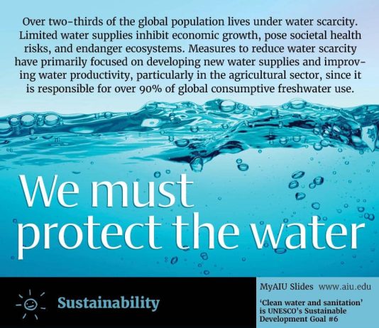 AIU Slides: Protecting the water AIU Slides: Protecting the water