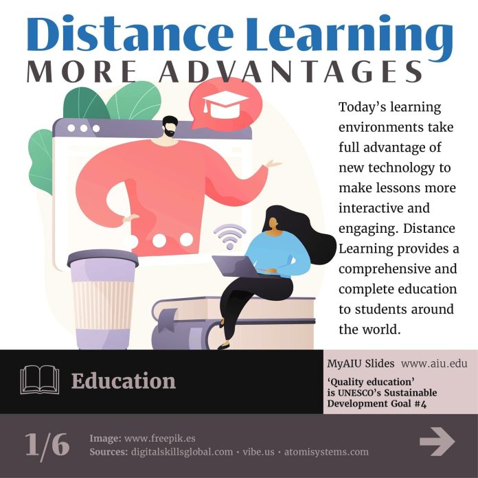 AIU Slides: Distance Learning More Advantages