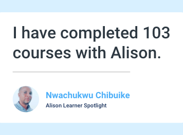 Comment on Alison Learner Spotlight: Nwachukwu Chibuike by CHIBUIKE Comment on Alison Learner Spotlight: Nwachukwu Chibuike by CHIBUIKE