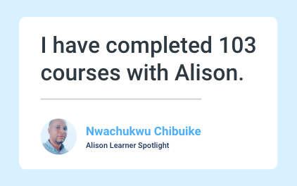 Comment on Alison Learner Spotlight: Nwachukwu Chibuike by CHIBUIKE Comment on Alison Learner Spotlight: Nwachukwu Chibuike by CHIBUIKE