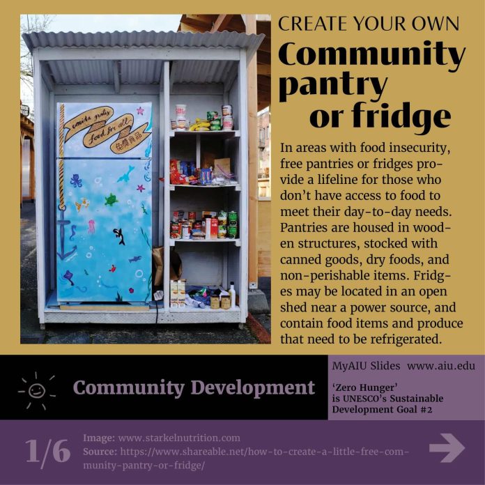 AIU Slides: Creare your own Community Pantry or fridge