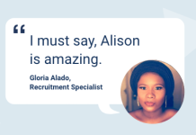 Comment on Alison Learner Spotlight: Meet Gloria Alado by Kennedy Emeka Uzor Comment on Alison Learner Spotlight: Meet Gloria Alado by Kennedy Emeka Uzor