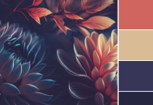 Color Love | Dark Blue & Coral Color Love | Dark Blue & Coral
