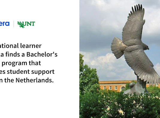 A learner from the Netherlands succeeds with a BAAS from the University of North Texas A learner from the Netherlands succeeds with a BAAS from the University of North Texas
