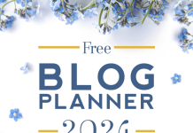 2024 Free Blog Planner in LIMITED EDITION Color 2024 Free Blog Planner in LIMITED EDITION Color