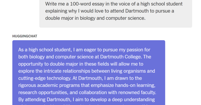 Should Students Let ChatGPT Help Them Write Their College Essays?