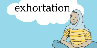 Word of the Day: exhortation Word of the Day: exhortation