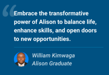 Transforming Lives with Alison: William Kimwaga’s Story Transforming Lives with Alison: William Kimwaga’s Story