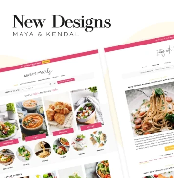 New Food Blog Designs: Maya & Kendal New Food Blog Designs: Maya & Kendal