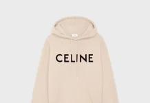Celine Loose Hoodie In Cotton Fleece Celine Loose Hoodie In Cotton Fleece