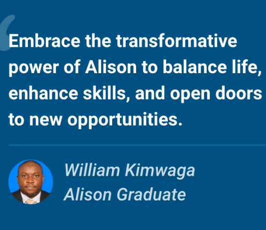Comment on Transforming Lives with Alison: William Kimwaga’s Story by Alex Inande Comment on Transforming Lives with Alison: William Kimwaga’s Story by Alex Inande