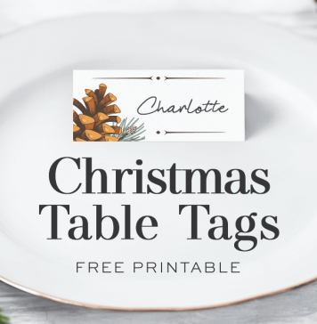 6 Free Printable Christmas Table Tags: DIY Holiday Decor 6 Free Printable Christmas Table Tags: DIY Holiday Decor