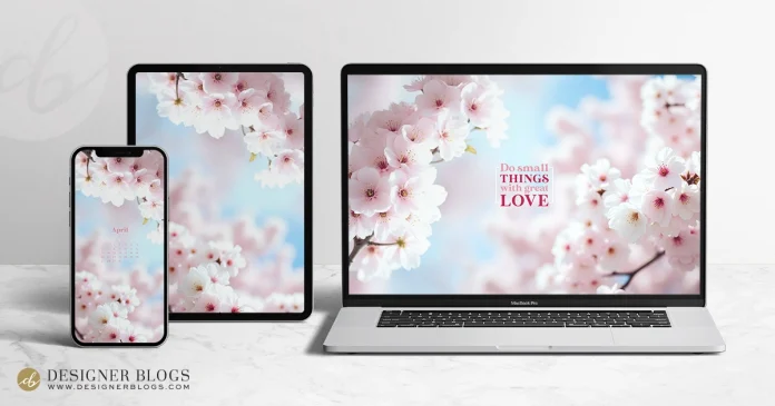 Free April 2025 Wallpaper – Cherry Blossom Free April 2025 Wallpaper – Cherry Blossom