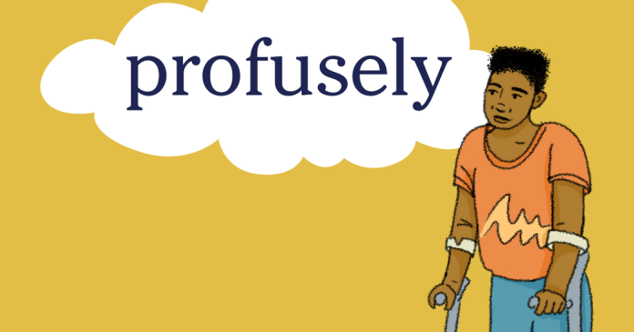 Word of the Day: profusely