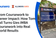 From Coursework to Career Impact: How Tom Fail Turns Gies iMBA Coursework into Real World Results From Coursework to Career Impact: How Tom Fail Turns Gies iMBA Coursework into Real World Results