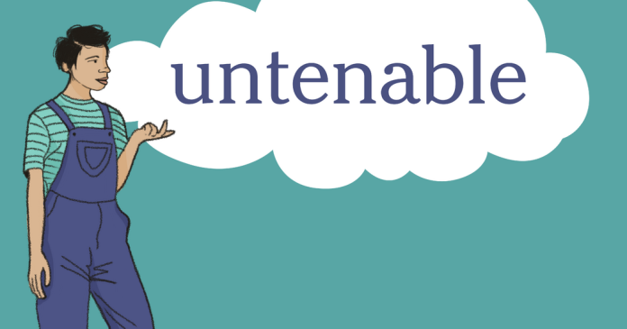 Word of the Day: untenable