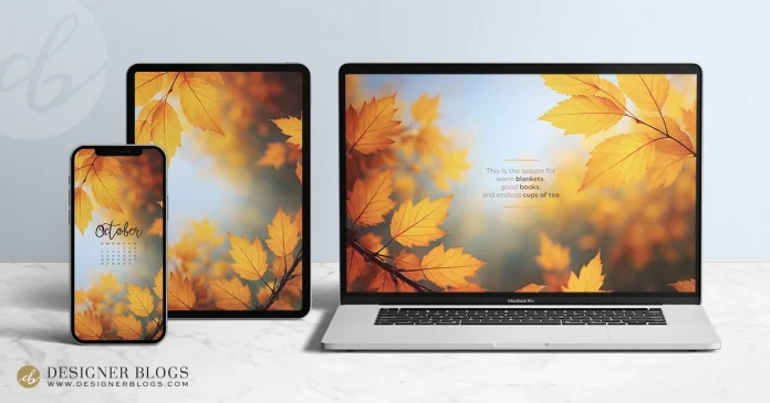 Free October 2025 Wallpaper – Autumn’s Glow