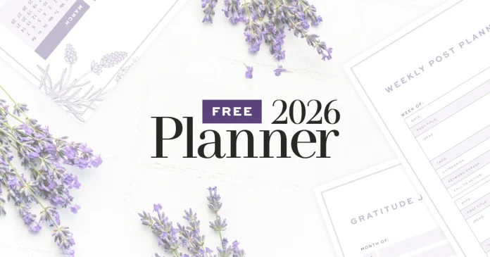 Comment on Your FREE 2026 Blog & Life Planner is Here! (Lavender Edition) by Kate