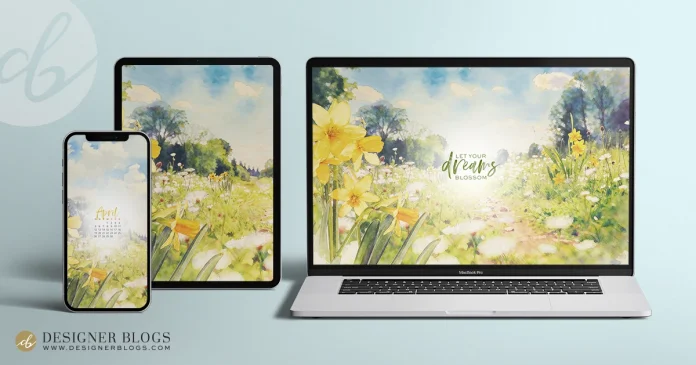 Free April 2026 Wallpaper – Spring in Bloom