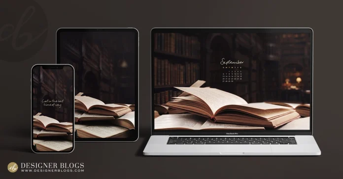 Free September 2026 Wallpaper Pack – Dark Academia