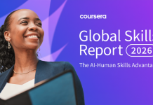 Presenting Coursera’s Global Skills Report 2026, and our new AI-Human Skills Synergy Index—the first of its kind in the world Presenting Coursera’s Global Skills Report 2026, and our new AI-Human Skills Synergy Index—the first of its kind in the world